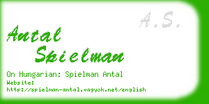 antal spielman business card